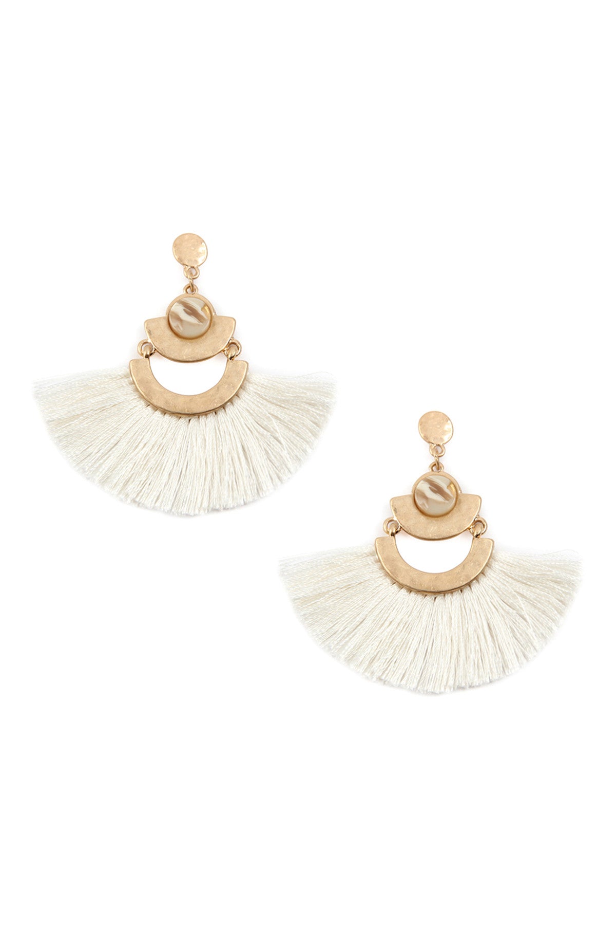 SHAPE TASSEL DANGLE EARRINGS/6PAIRS