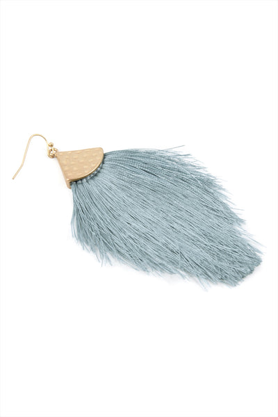 THREAD TASSEL DROP EARRINGS