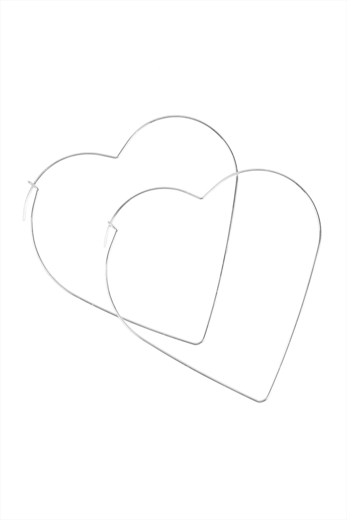 HEART SHAPE WIRED EARRINGS