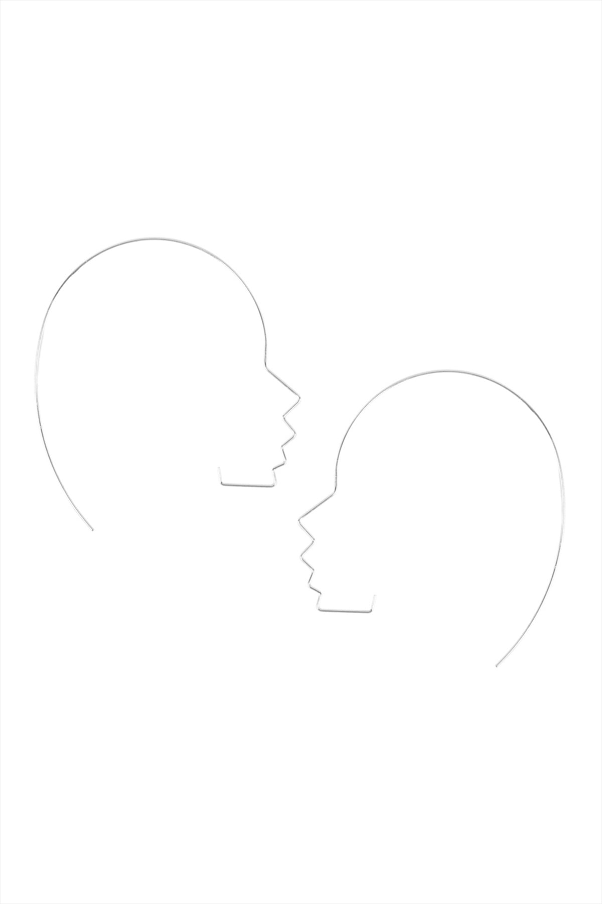 SIDE FACE WIRE EARRINGS