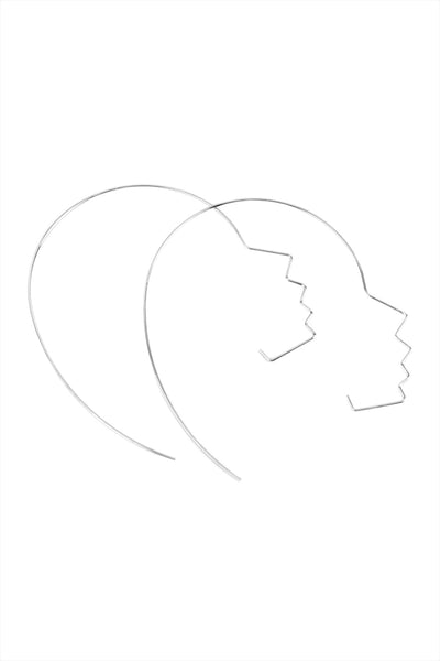 SIDE FACE WIRE EARRINGS