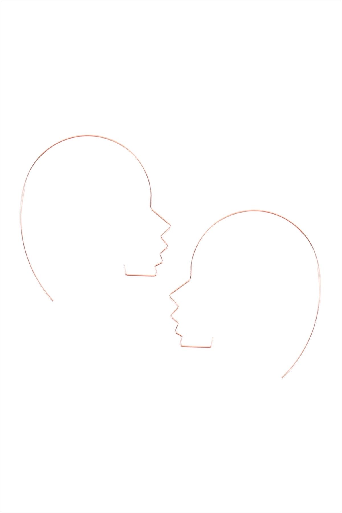 SIDE FACE WIRE EARRINGS