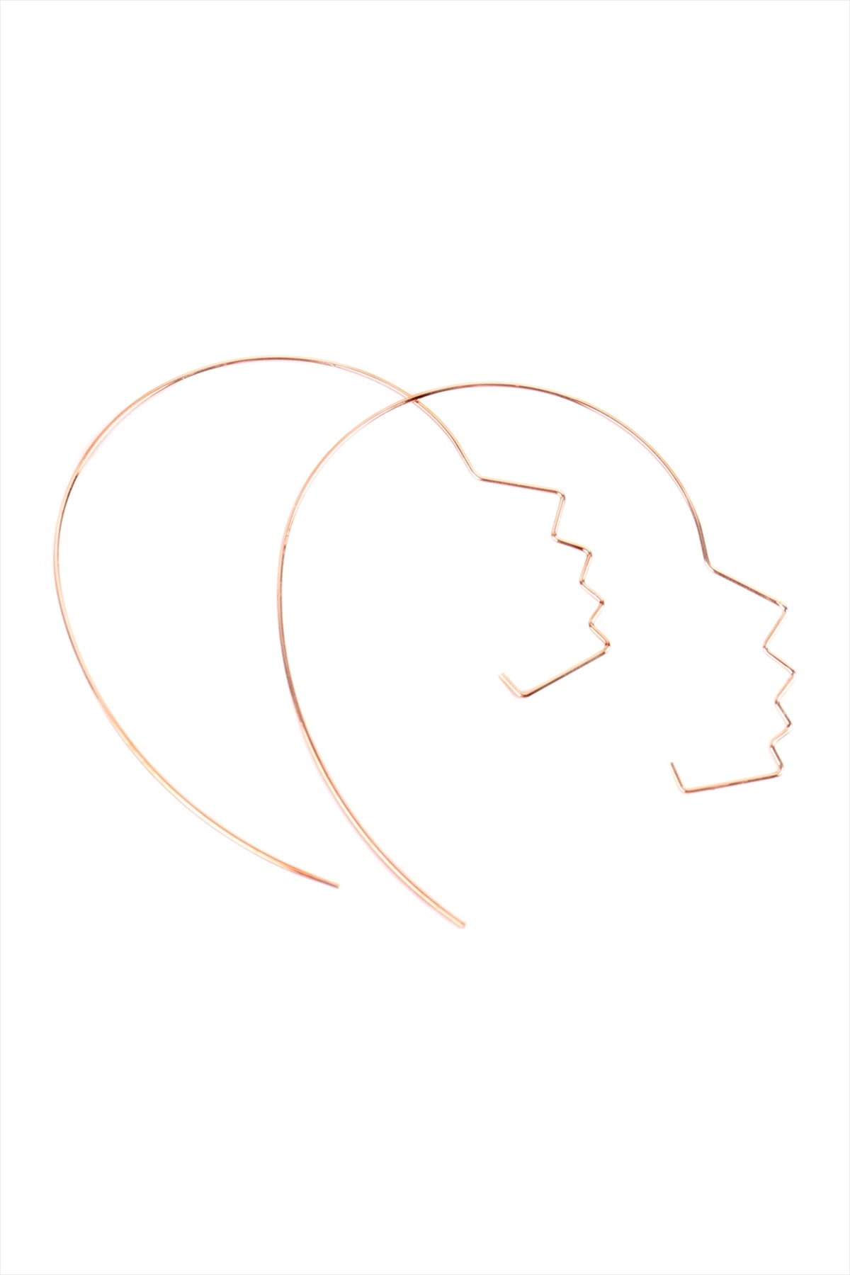 SIDE FACE WIRE EARRINGS