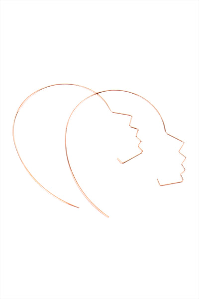 SIDE FACE WIRE EARRINGS