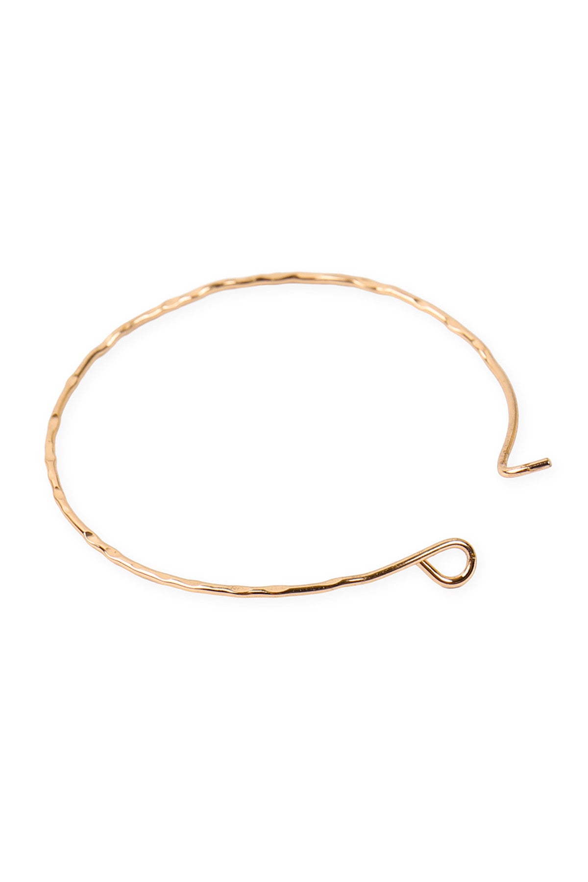 ROSE GOLD 3 PAIRS ON A CARD HAMMERED HOOP EARRINGS SET/6SETS