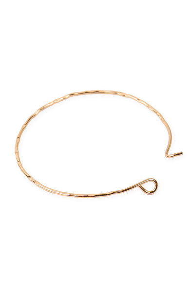 ROSE GOLD 3 PAIRS ON A CARD HAMMERED HOOP EARRINGS SET/6SETS