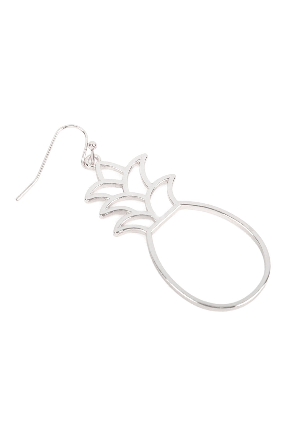 PINEAPPLE OPEN WIRE HOOK DANGLING EARRINGS