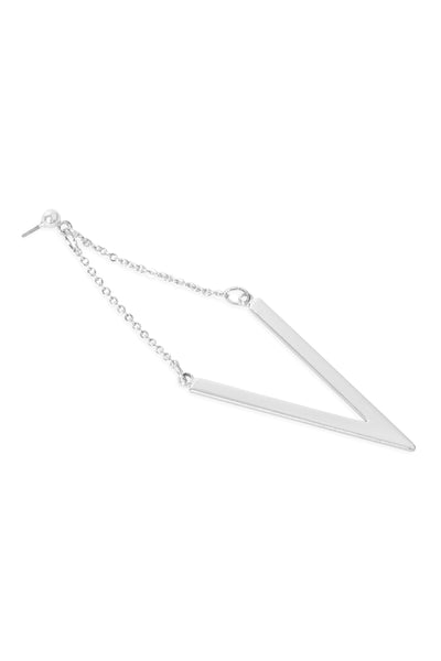 "V' CHAIN DROP POST EARRING