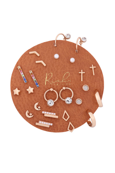 MYE1347-DAINTY STUD EARRING SET/6SETS