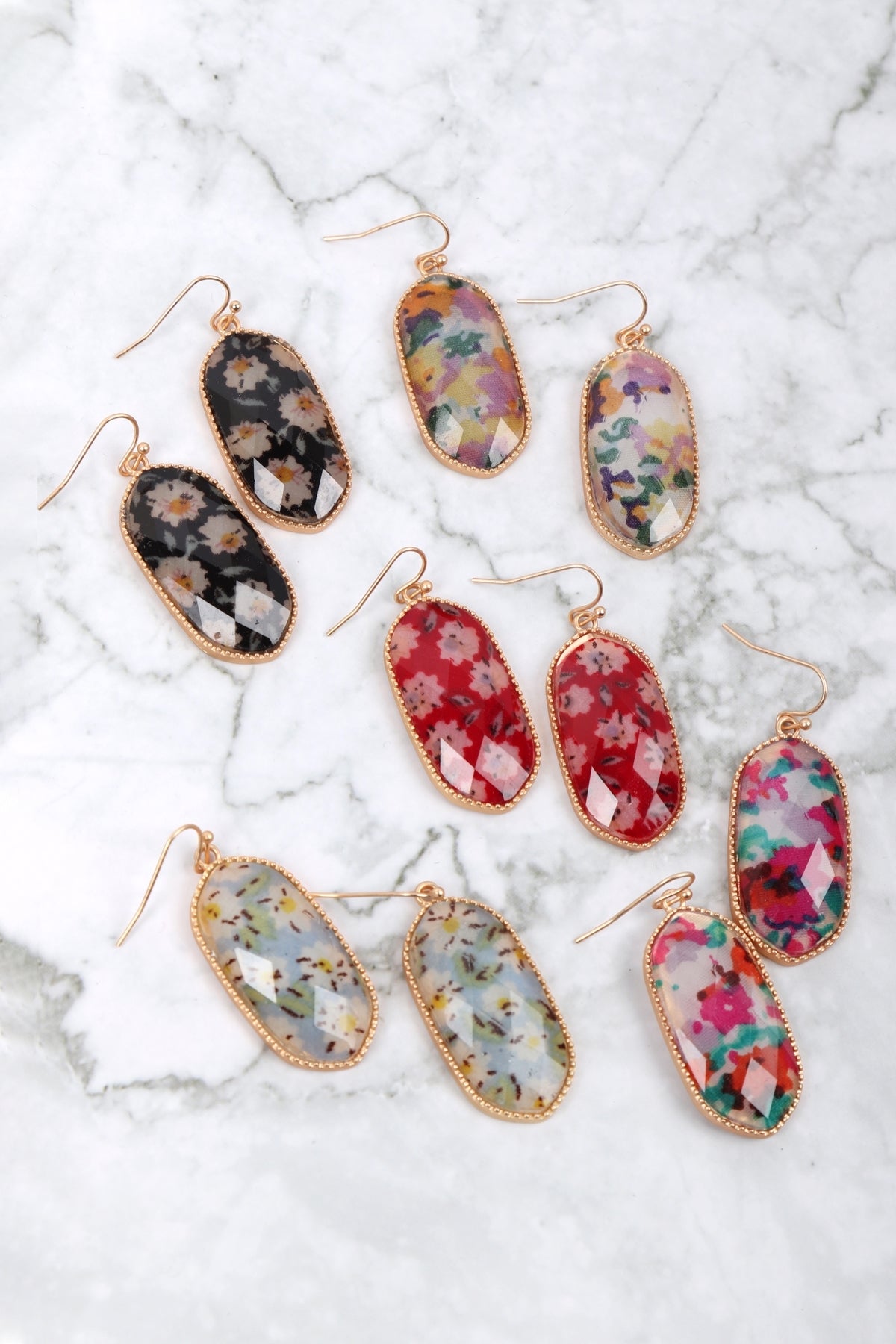 FLORAL DROP EARRINGS