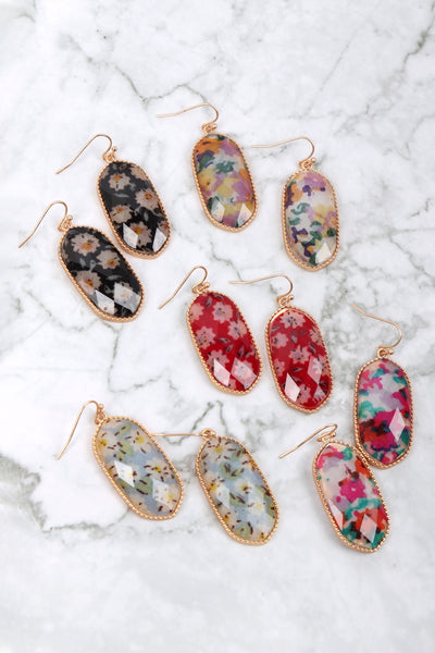 FLORAL DROP EARRINGS
