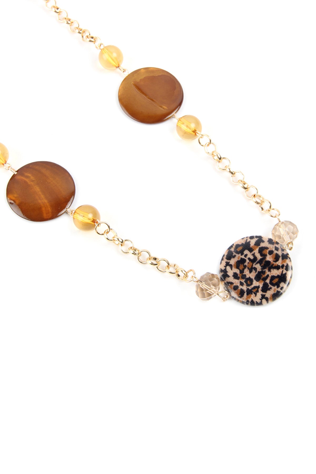 PRINTED ACETATE CHAIN NECKLACE