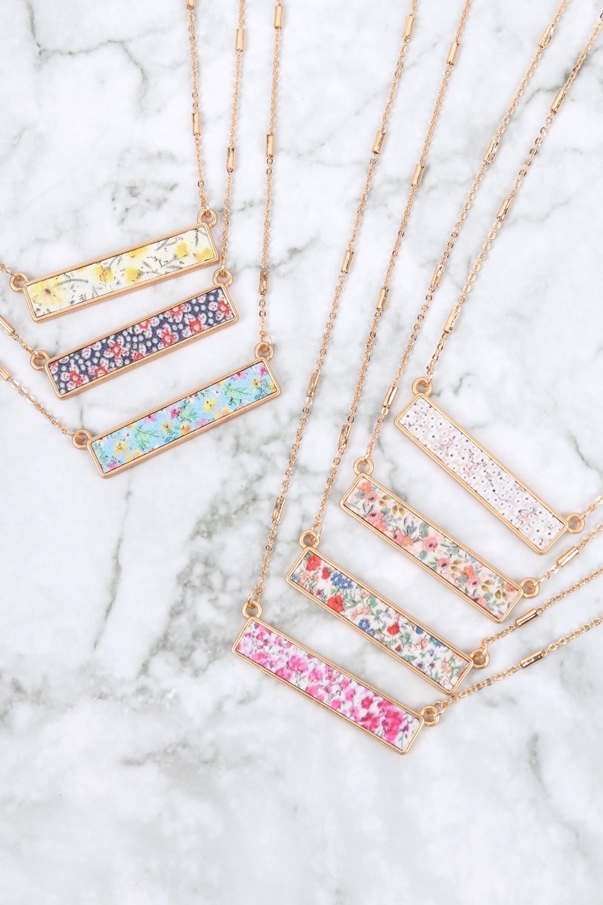 FLORAL PENDANT NECKLACE6PCS (NOW $0.75 ONLY!)