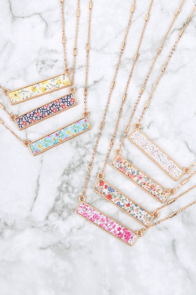 FLORAL PENDANT NECKLACE6PCS (NOW $0.75 ONLY!)