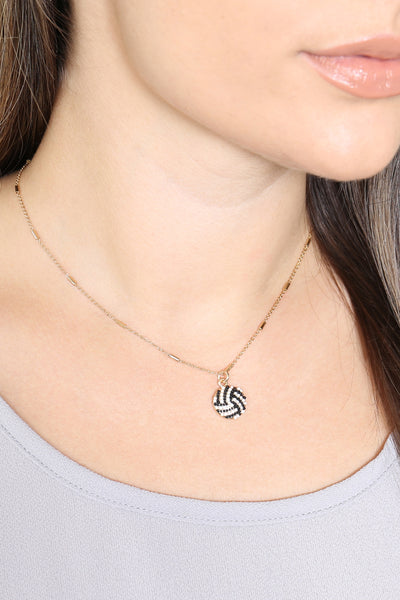 SPORTS GAMEDAY SEED BEAD CHAIN NECKLACE