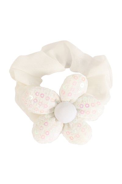 FLOWER CUTE SEQUIN PONYTAIL SCRUNCHIE HAIR ACCESSORIES