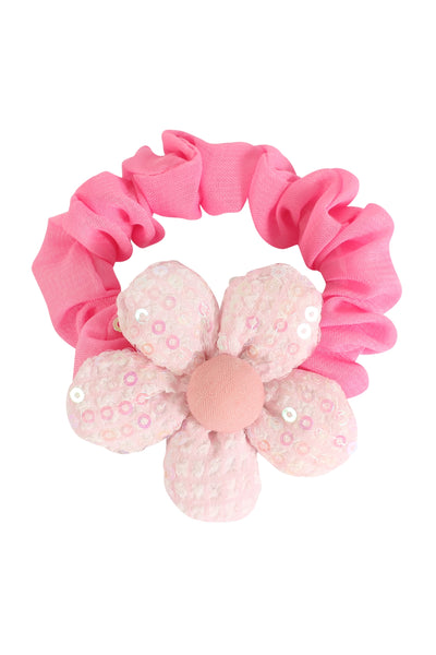 FLOWER CUTE SEQUIN PONYTAIL SCRUNCHIE HAIR ACCESSORIES
