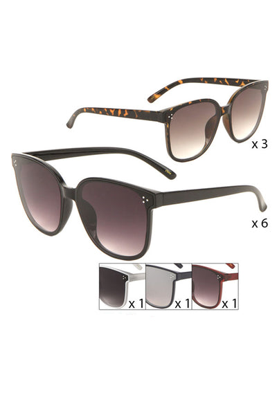 HORNED RETRO CAT EYE SUNGLASSES/1PC