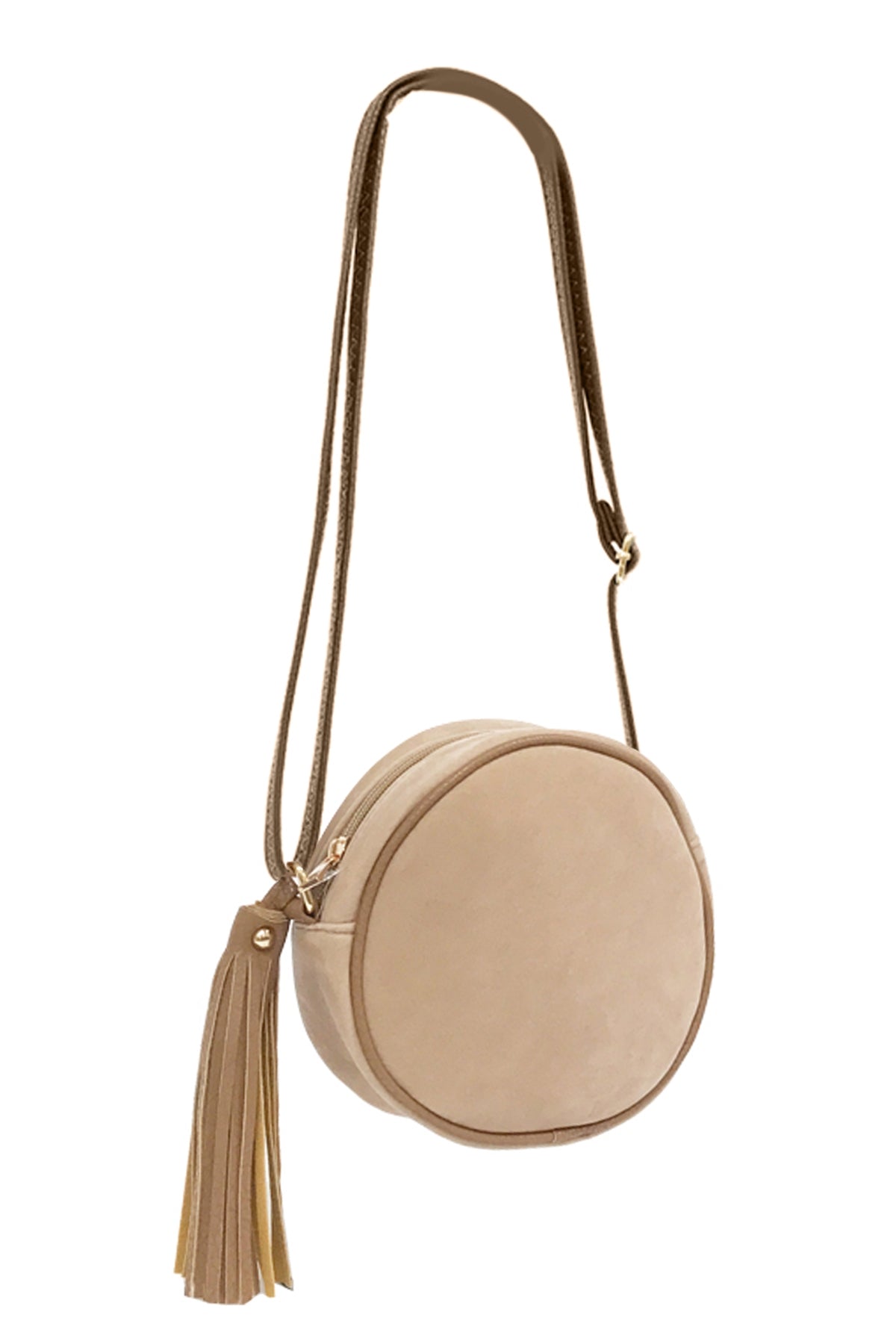 ROUND TASSEL FASHION SLING BAG