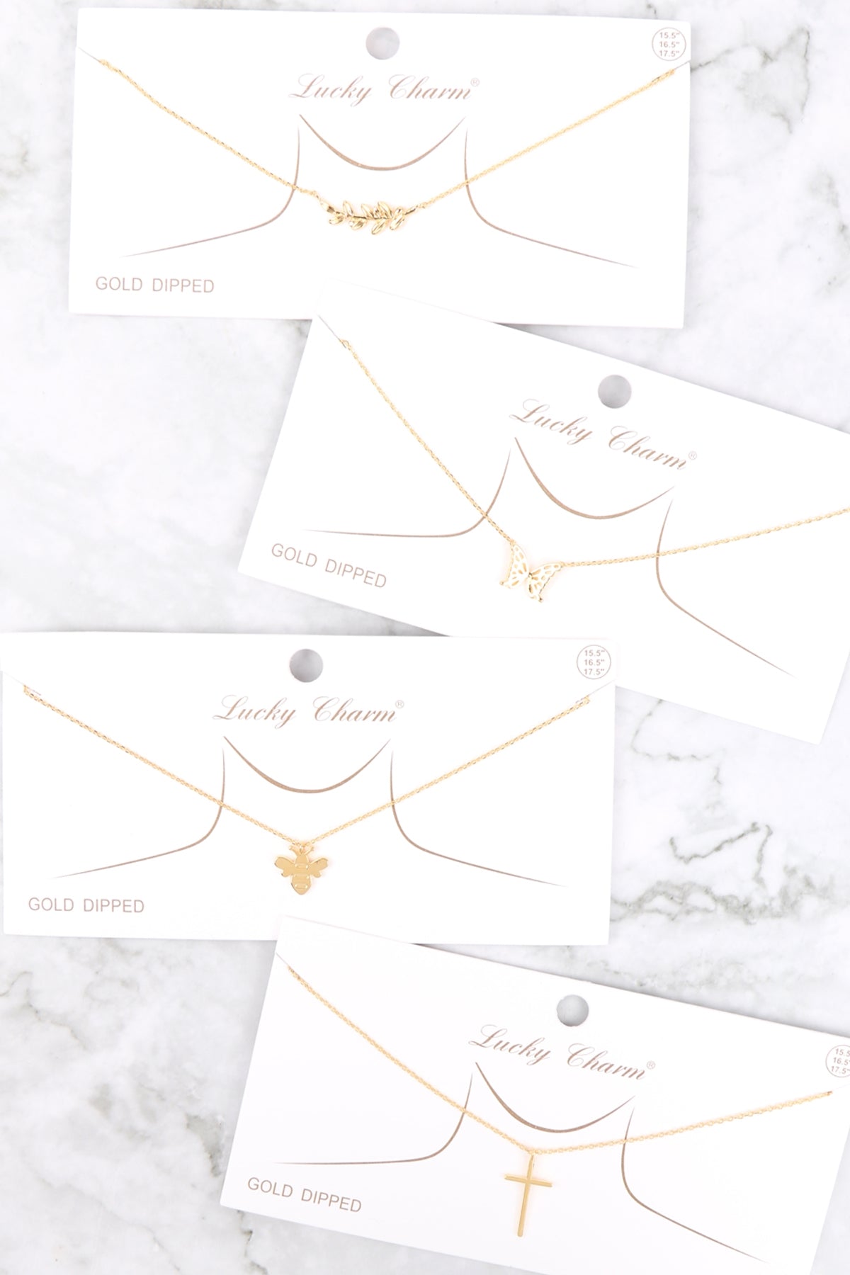 CROSS BRASS PENDANT NECKLACE