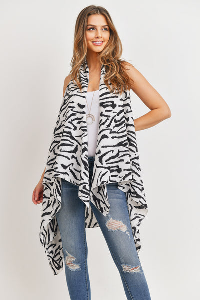 PRINTED KNEE LENGTH KIMONO