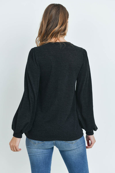 LONG SLEEVES ROUND NECK MIER SWEATER  1-2-2-2