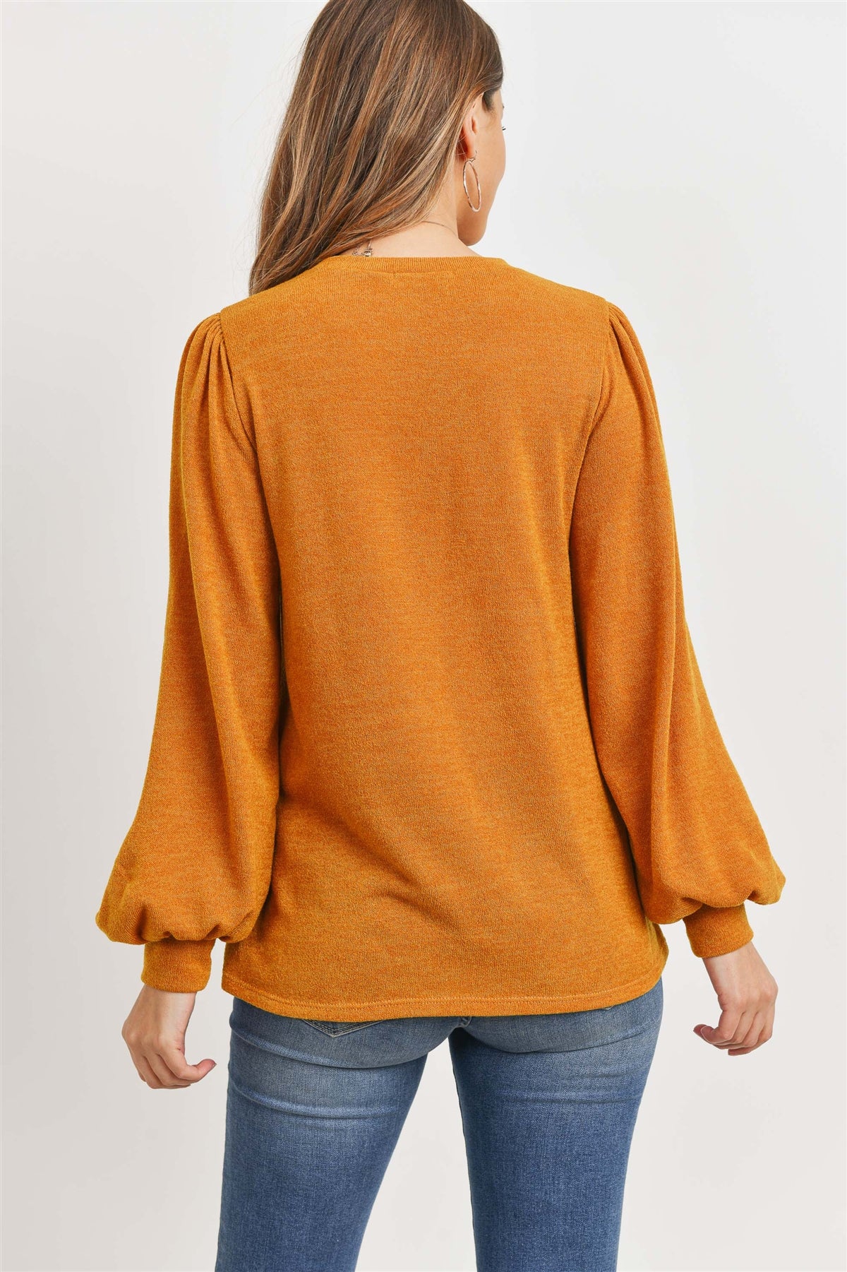 LONG SLEEVES ROUND NECK MIER SWEATER  1-2-2-2