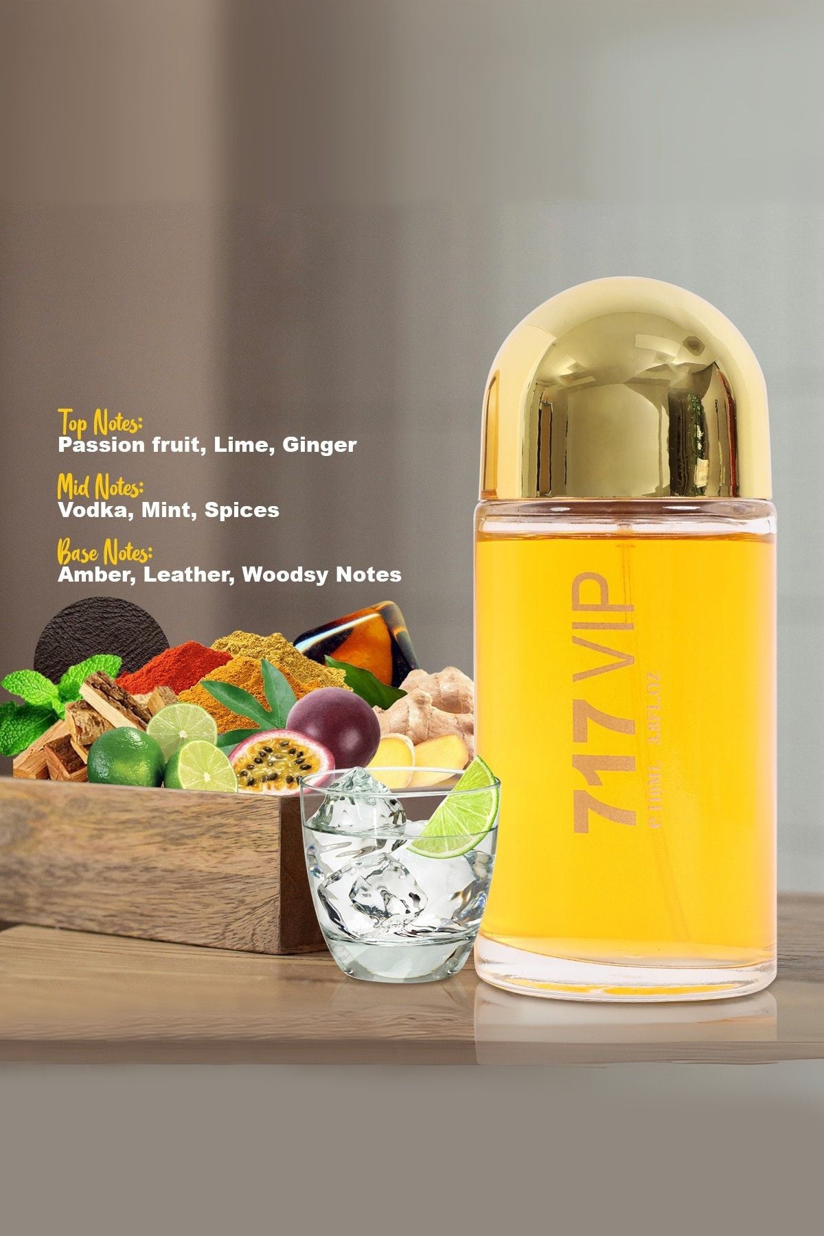 717 VIP SPRAY COLOGNE EAU DE PARFUM FOR MEN - 110ML/3.8 FL.OZ.