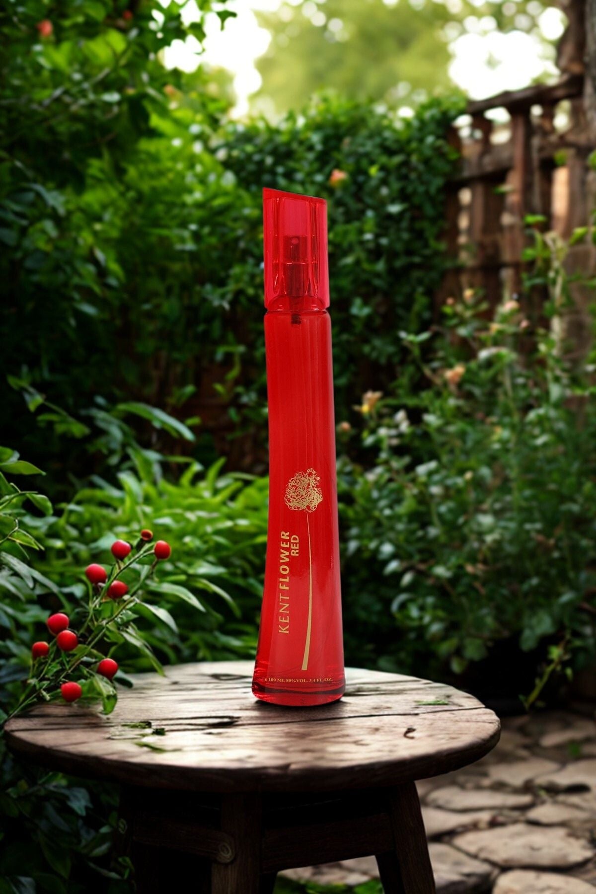 KENT FLOWER RED SPRAY PERFUME EAU DE PARFUM FOR WOMEN - 100ML/3.4 FL.OZ.