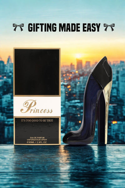 PRINCESS HIGH HEELS BLACK  SPRAY PERFUME EAU DE PARFUM FOR WOMEN - 85ML/2.9 FL.OZ.