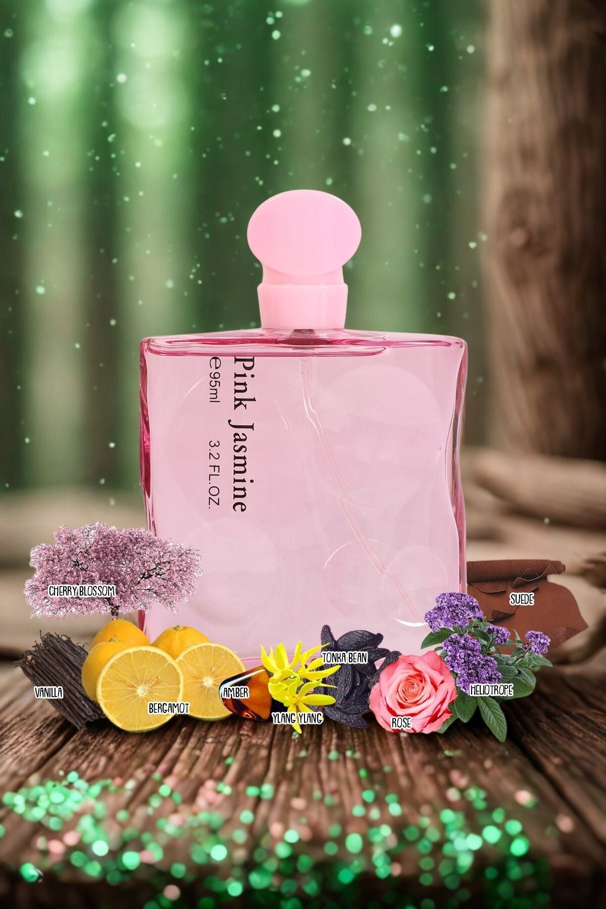 PINK JASMINE SPRAY PERFUME EAU DE PARFUM FOR WOMEN - 95ML/3.2 FL.OZ.
