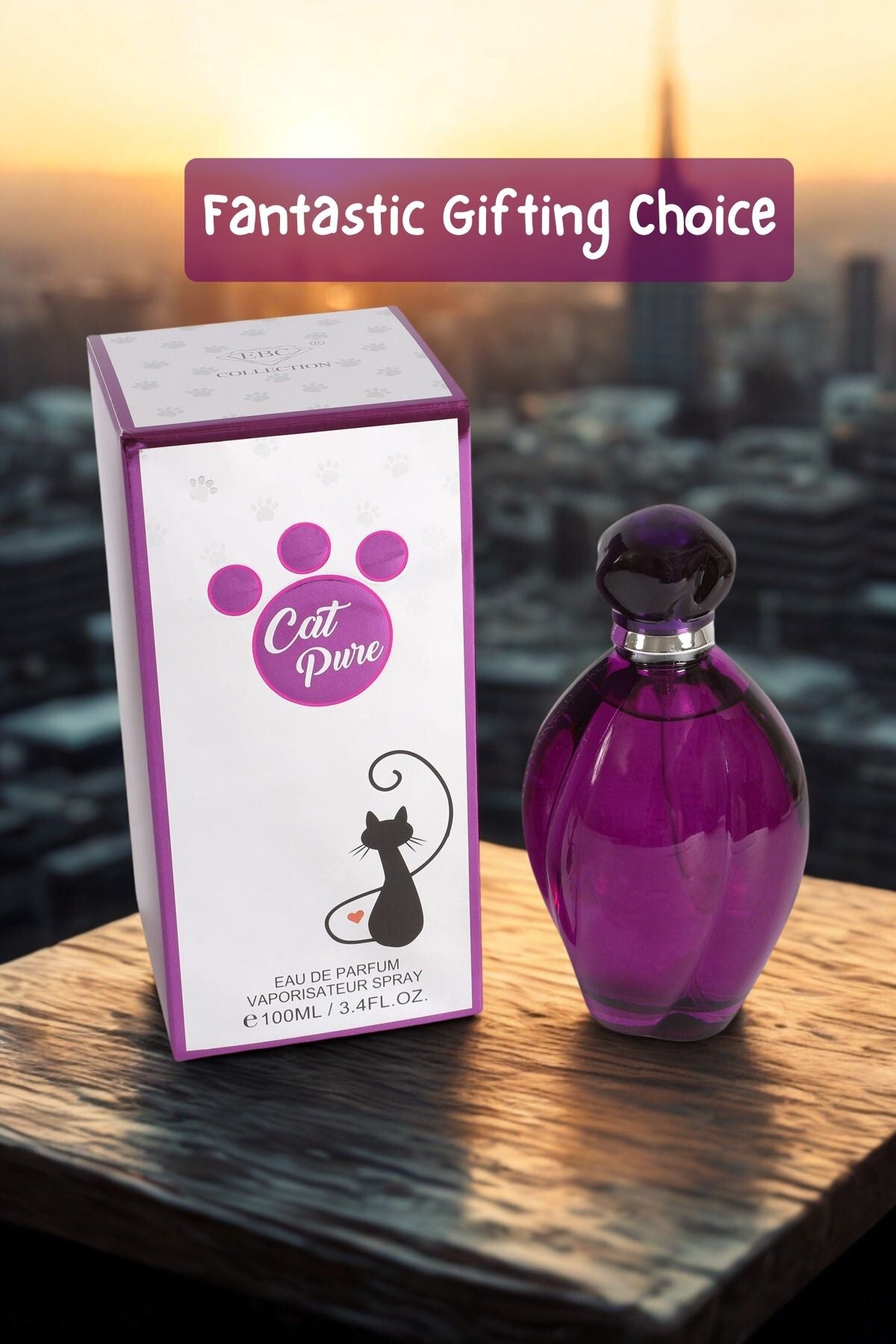 CAT PURE SPRAY PERFUME EAU DE PARFUM FOR WOMEN - 100ML/3.4 FL.OZ.