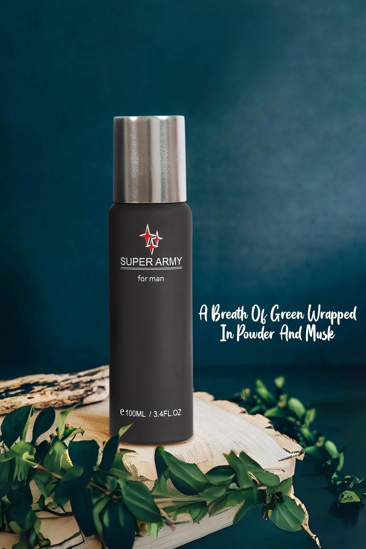 SUPER ARMY SPRAY COLOGNE EAU DE TOILETTE FOR MEN - 100ML/3.4 FL.OZ.