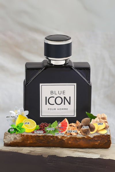BLUE ICON SPRAY PERFUME EAU DE PARFUM FOR MEN - 100ML/3.4FL.OZ.