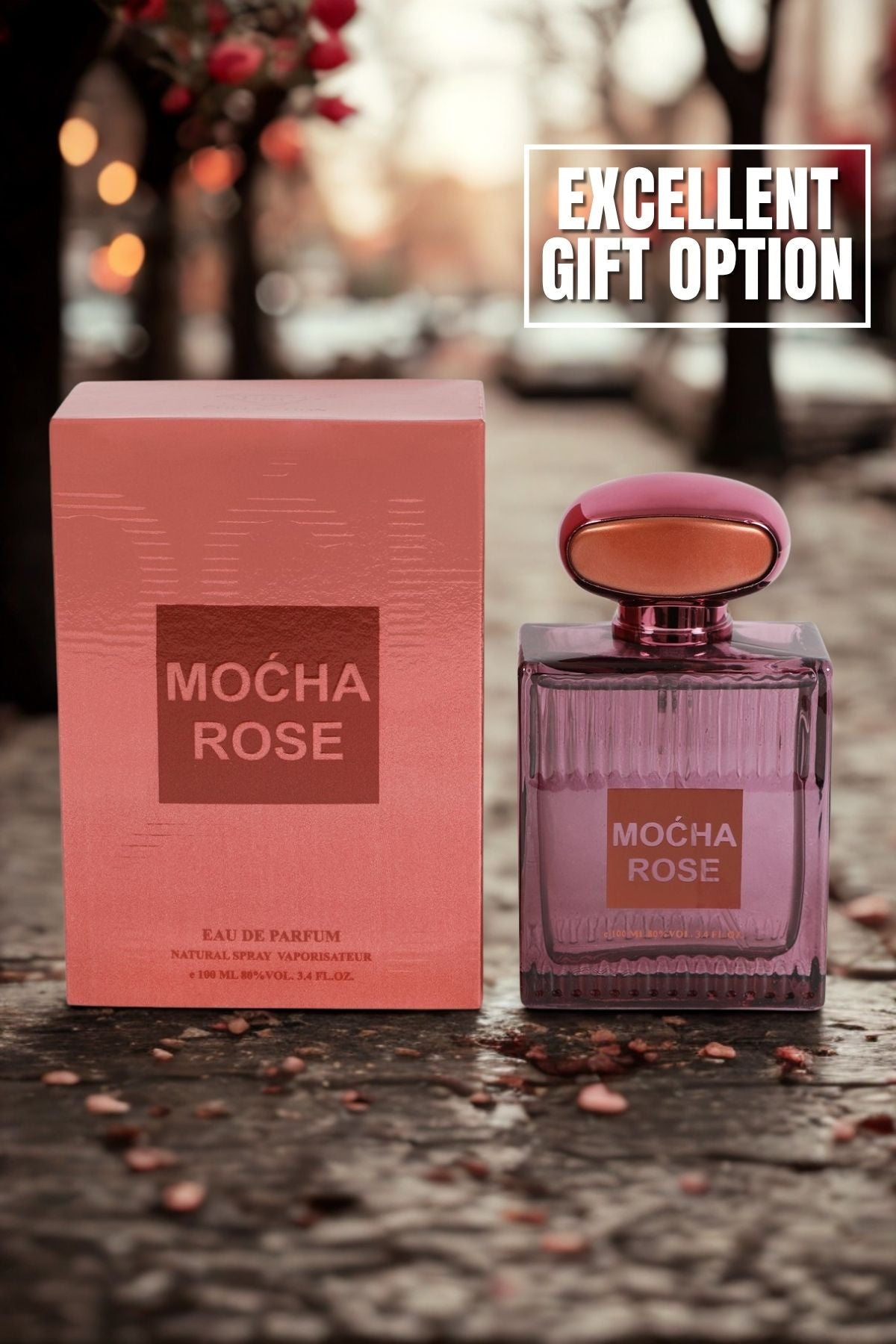 MOCHA ROSE SPRAY PERFUME EAU DE PARFUM FOR WOMEN - 100ML/3.4 FL.OZ.