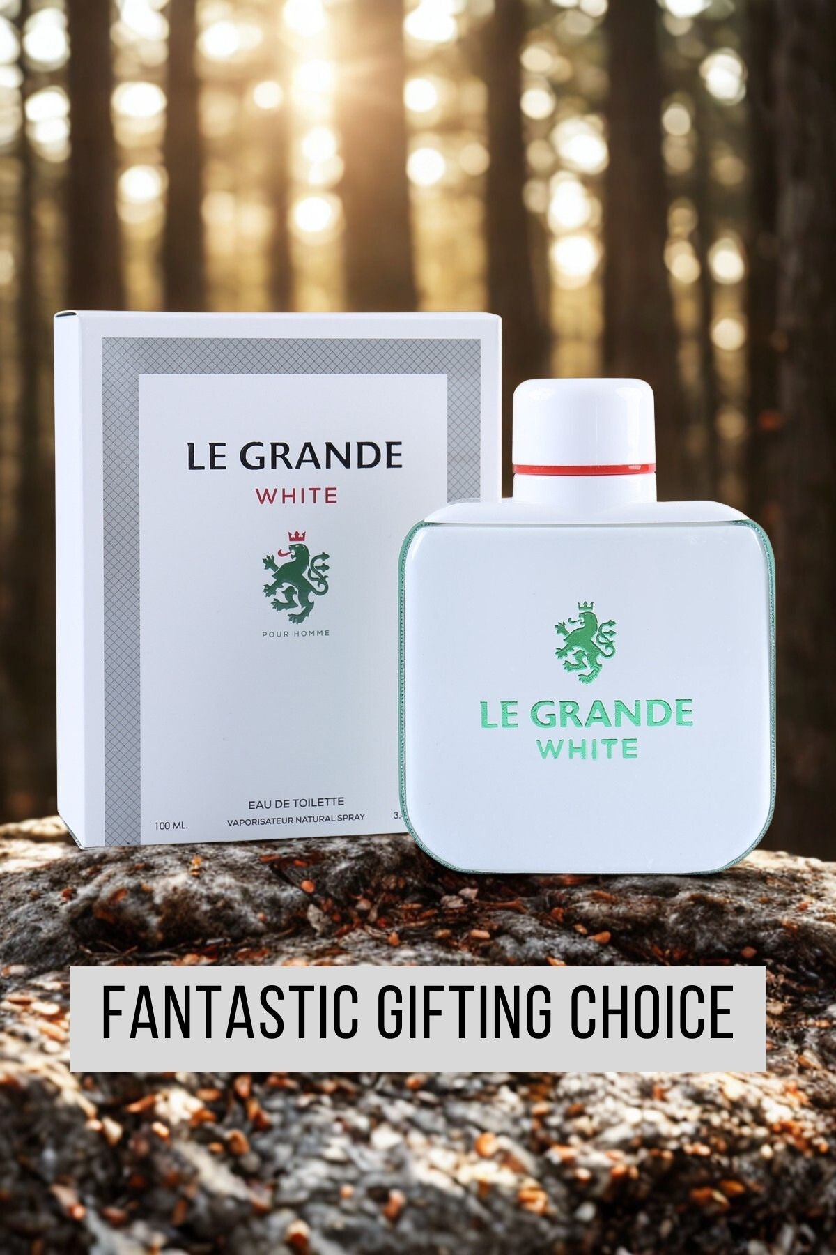 LE GRANDE WHITE SPRAY COLOGNE EAU DE TOILETTE FOR MEN - 100ML/3.4 FL.OZ.