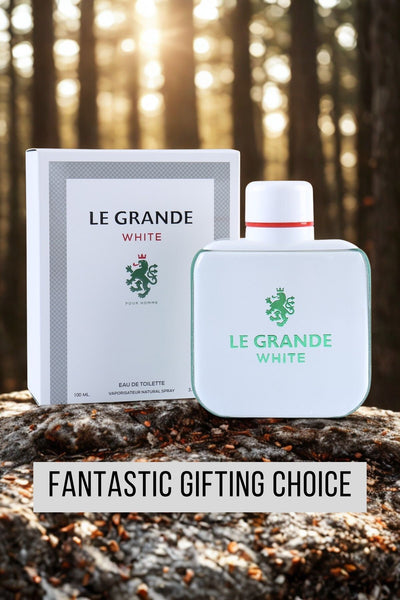LE GRANDE WHITE SPRAY COLOGNE EAU DE TOILETTE FOR MEN - 100ML/3.4 FL.OZ.