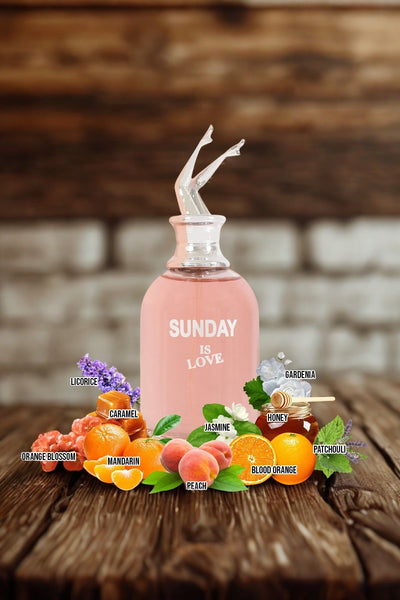 SUNDAY IS LOVE SPRAY PERFUME EAU DE PARFUM FOR WOMEN - 100ML/3.4 FL.OZ.
