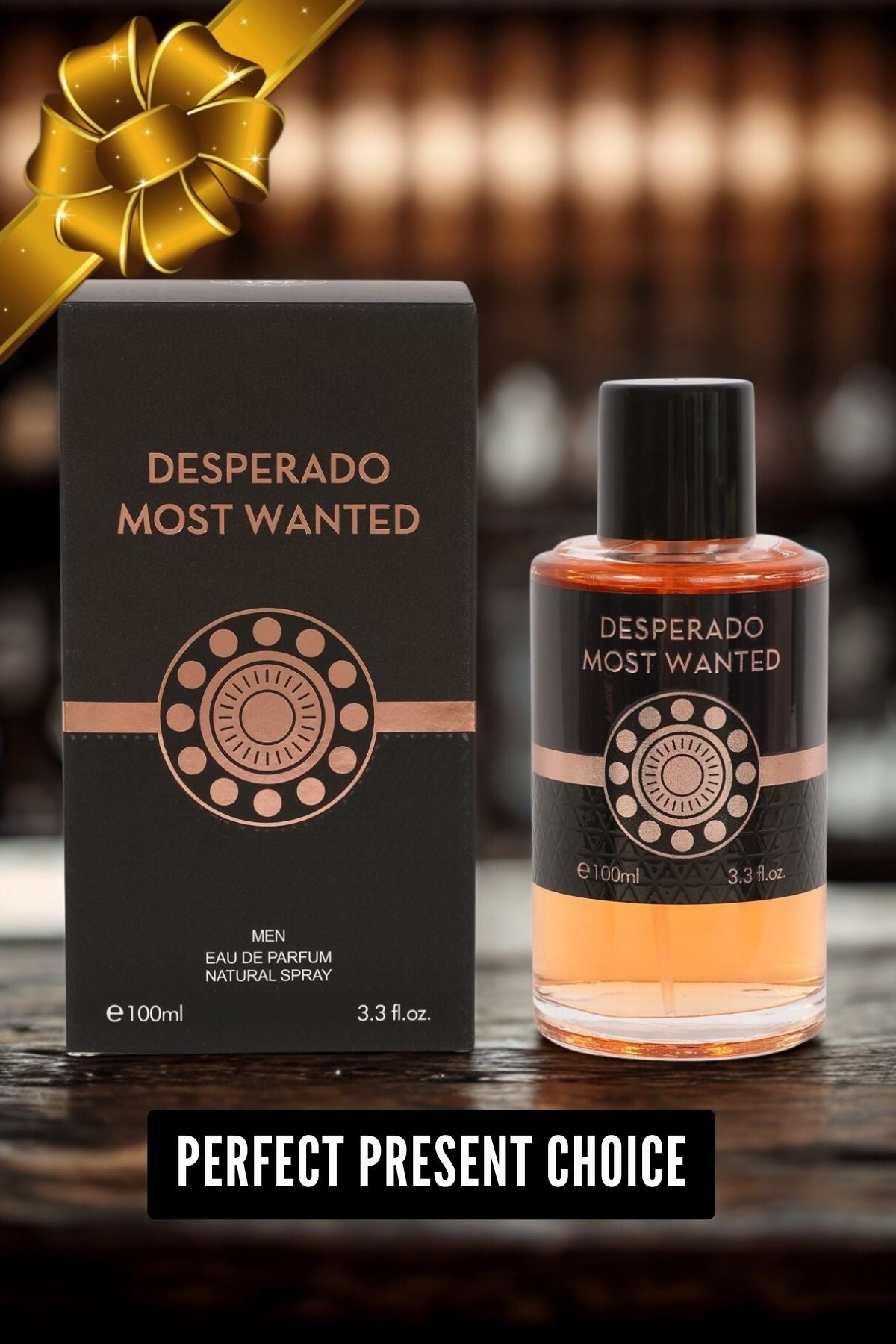 DESPERADO MOST WANTED SPRAY PERFUME EAU DE PARFUM FOR MEN - 100ML/3.3 FL.OZ.