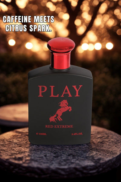 PLAY RED EXTREME SPRAY COLOGNE EAU DE TOILETTE FOR MEN - 100ML/3.4 FL.OZ.