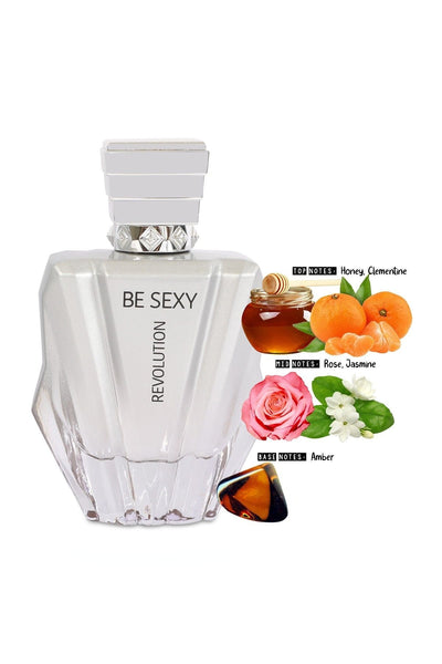 BE SEXY REVOLUTION SPRAY PERFUME EAU DE PARFUM FOR WOMEN - 100ML/3.4 FL.OZ.