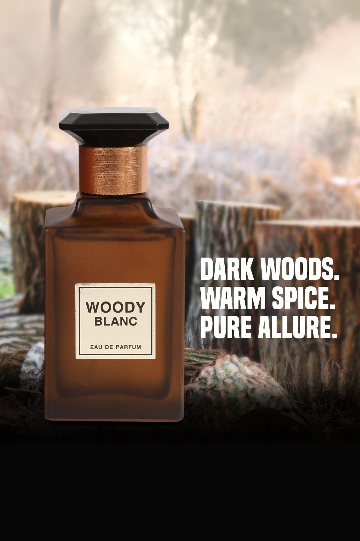 WOODY BLANC  SPRAY PERFUME EAU DE PARFUM FOR MEN AND WOMEN - 100ML/3.4 FL.OZ.