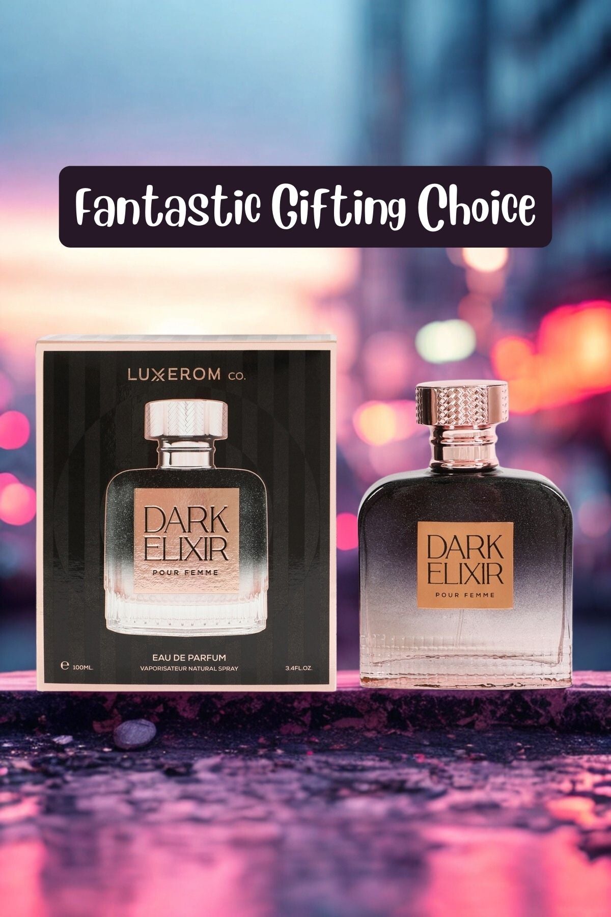 DARK ELIXIR SPRAY PERFUME EAU DE PARFUM FOR WOMEN - 100ML/3.4FL.OZ.