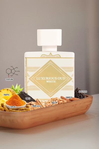 LUXURIOUS OUD WHITE SPRAY PERFUME EAU DE PARFUM FOR WOMEN - 100ML/3.4FL.OZ.