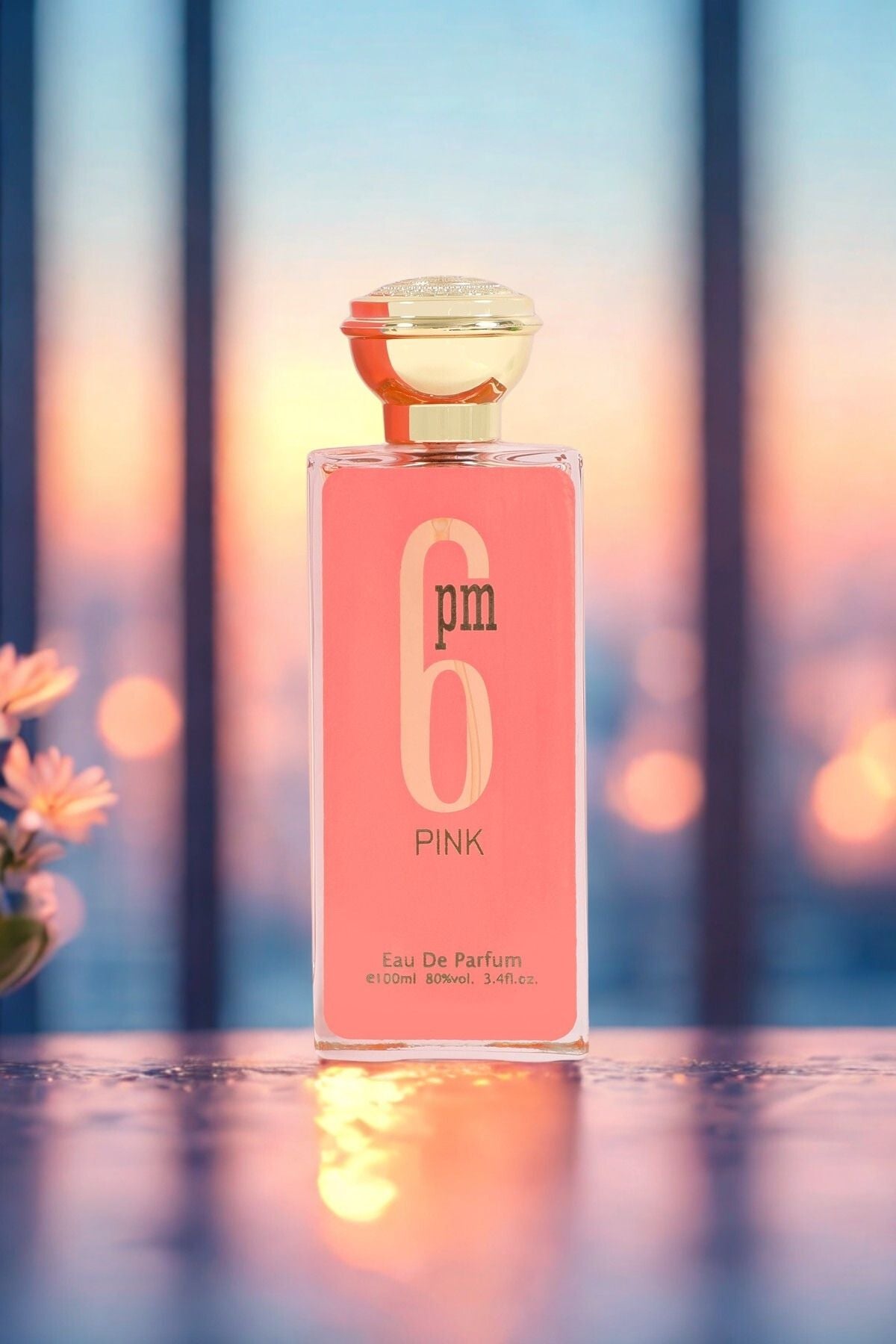 6 PM PINK SPRAY PERFUME EAU DE PARFUM FOR WOMEN - 100ML/3.4FL.OZ.