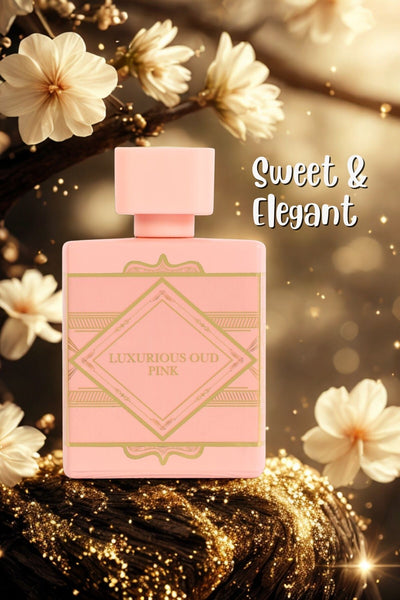 LUXURIOUS OUD PINK SPRAY PERFUME EAU DE PARFUM FOR WOMEN - 100ML/3.4FL.OZ.