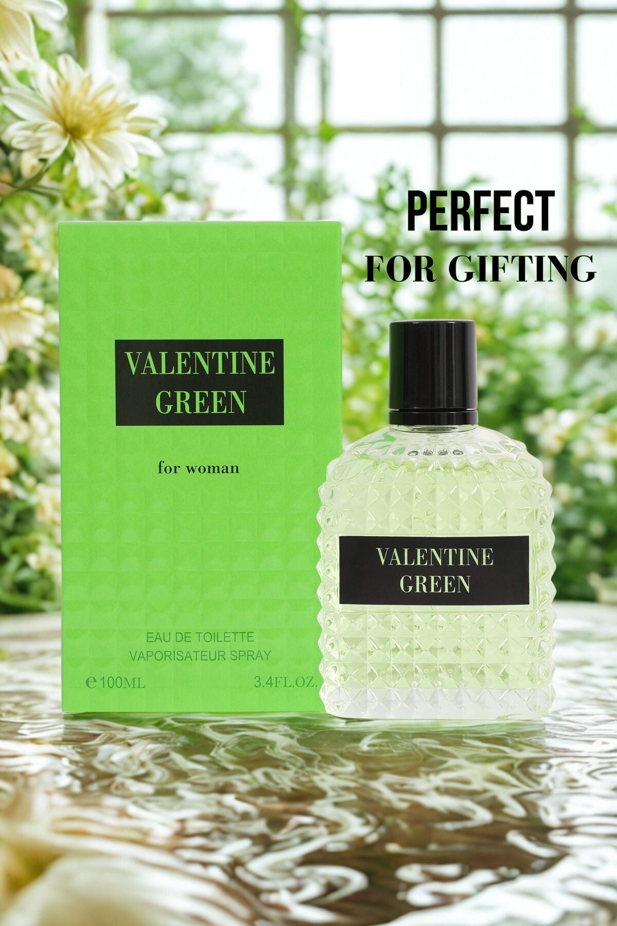 VALENTINE GREEN SPRAY COLOGNE EAU DE TOILETTE FOR WOMEN - 100ML/3.4 FL.OZ.