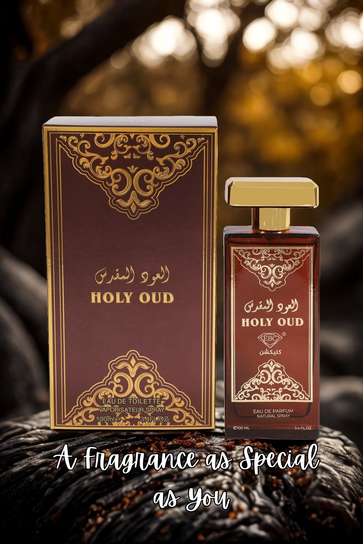HOLY OUD SPRAY COLOGNE EAU DE TOILETTE FOR MEN - 100ML/3.4 FL.OZ.