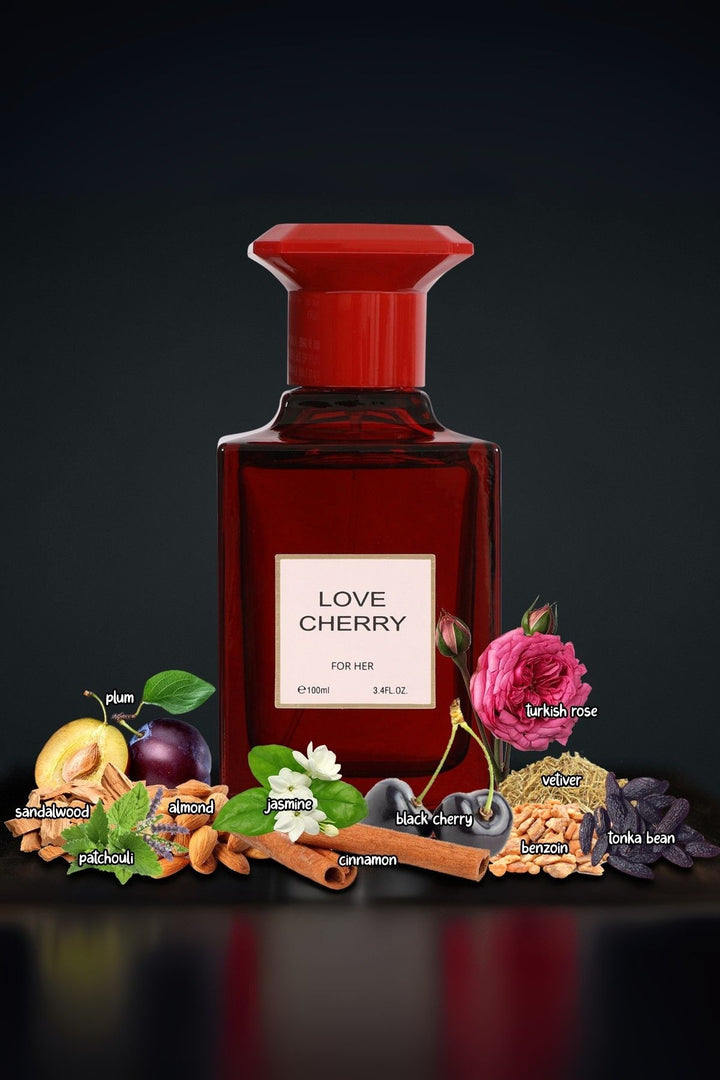 LOVE CHERRY SPRAY PERFUME EAU DE PARFUM FOR WOMEN - 100ML/3.4 FL