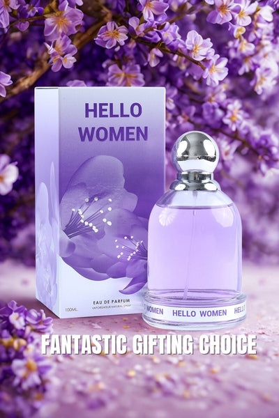 HELLO WOMEN SPRAY PERFUME EAU DE PARFUM FOR WOMEN - 100ML/3.4 FL.OZ.
